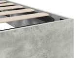 Ottoman Bed Frame Concrete Grey 120 x 200 cm Engineered Wood 3409240