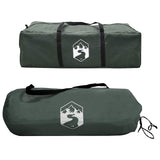 Side Tent Army Green 410 x 410 x 250 cm Polyester and Steel 42028684