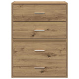 Cabinets with 2 Drawers 2 pcs Artisan Oak 60x31x40 cm Engineered Wood 858838