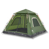 Camping Tent Dome 5-Person Green Quick Release 4004146
