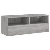 TV Wall Cabinet Grey Sonoma 80x30x30 cm Engineered Wood 836878