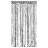 Macrame Curtain Anthracite 140x240 cm Cotton 323993