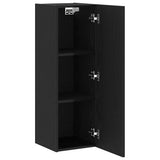 Wall TV Cabinet 2 pcs Black Oak 30.5 x 28.5 x 90 cm 862571