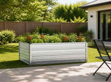 Raised Garden Bed Silver 100 x 80 x 55 cm galvanized 8006390