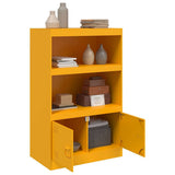 Sideboard Mustard Yellow 67x39x107 cm Steel 841670