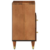 ZNTS Bedside Cabinet 50x33x62 cm Solid Wood Mango 358294