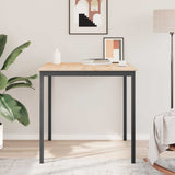 Bar Table Natural 110 x 110 x 105 cm Solid Pine Wood 892805