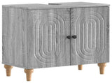 Bathroom Sink Cabinet ALKMAAR Grey Sonoma 59.5 x 31.5x 59 cm 896131