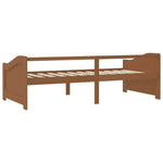 ZNTS 3-Seater Day Bed without Mattress Honey Brown 90x200cm 322166