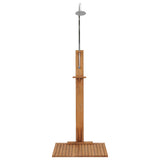 Garden Shower 75x75x210 cm Solid Teak Wood 312276