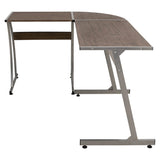 Corner Desk Brown Engineered Wood 375955
