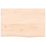Basin Shelf Wall Mounted Steel and Solid Wood Oak 3302543