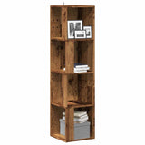 Corner Cabinet Old Wood 33x33x132 cm Engineered Wood 856722