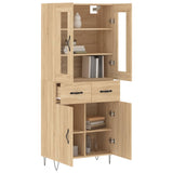 Highboard Sonoma Oak 69.5x34x180 cm Engineered Wood 3198564