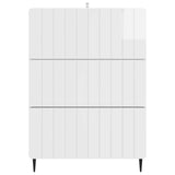 Drawer Cabinet High Gloss White 66 x 34.5 x 92 cm 894379