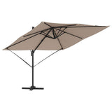Roma Parasol Taupe 286 x 284 x 265 cm Aluminium and Polyester 42003338