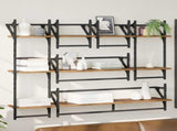 Wall Shelf Set 6 pcs Old Wood 100 x 25 x 30 cm Engineered Wood 882838