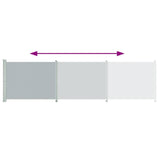 Patio Retractable Side Awning 600x160 cm Grey 313379