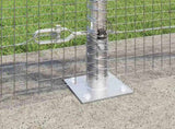 Welded Wire Fence with Concrete Base 25 x 1 m 3352318