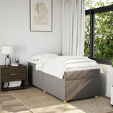 Box Spring Bed with Mattress Taupe 90x200 cm Fabric 3285349