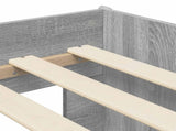 Kids'Bed Frame with Storage Grey Sonoma 80 x 160 cm 3422624