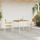 Outdoor Dining Set 3 pcs Solid Teak Wood and Stainless Steel 3334797