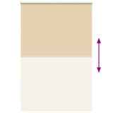 Roller Blind Blackout Beige 155x230 cm Fabric Width 151.6 cm Polyester 4010827