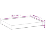 Floating Shelves 3 pcs 40x30x4 cm Oil Finished Solid Wood Acacia 3279605
