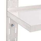 2-Tier Floating Wall Shelf Stainless Steel 150x30 cm 51049