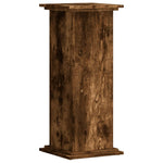 ZNTS Plant Stand Smoked Oak 33x33x80 cm Engineered Wood 852973
