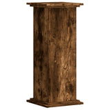 ZNTS Plant Stand Smoked Oak 33x33x80 cm Engineered Wood 852973