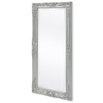 ZNTS Wall Mirror Baroque Style 100x50 cm Silver 243681