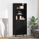 Highboard Black Oak 69.5 x 34 x 180 cm Engineered Wood 3416191