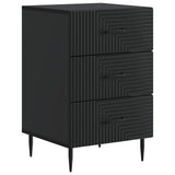 Bedside Cabinet Black 43 x 41 x 66.5 cm Engineered Wood 894786