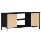 TV Cabinet Black Oak 102 x 35 x 45 cm Engineered Wood 873885