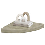 Floating Corner Shelves 2 pcs Oak 35x35x3.8 cm MDF 323926