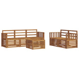 Sofa Sets 6 pcs Natural Solid Acacia Wood 3374359