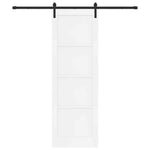Sliding Door Manual White and black 78 x 232 cm 3333307