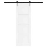Sliding Door Manual White and black 78 x 232 cm 3333307