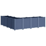 Garden Planter Blue Grey 160x160x53 cm PP 367866