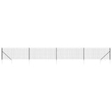 Wire Mesh Fence with Spike Anchors Anthracite 1.1x10 m 154258