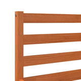 Bed Frame without Mattress Wax Brown 180x200 cm Super King Solid Wood Pine 844148