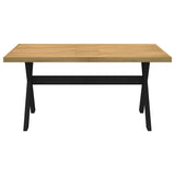 ZNTS Dining Table NOAIN X-Shaped Legs 160x90x75 cm Solid Wood Pine 4100043