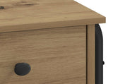 Desk with Storage Artisan Oak 100 x 50 x 75 cm 8008007