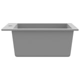 Overmount Kitchen Sink Single Basin Granite Grey 141673