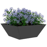 Garden Planter 5 pcs Black 40 x 40 x 15 cm Cold-rolled Steel 873811