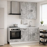 Kitchen Unit KALMAR 5 pcs Concrete Grey Engineered Wood 3438248