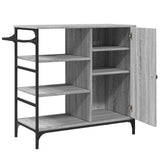 Kitchen Trolley Grey Sonoma 87.5x38.5x84.5 cm Engineered Wood 842389