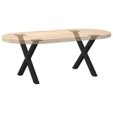 Coffee Table Legs X-Shaped 2 pcs Black 60x cm Steel 4012900