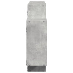 ZNTS Wall Shelf Concrete Grey 159x18x65 cm Engineered Wood 853212